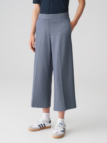 OPUS Wide leg Pantalon 'Misha' in Blauw: voorkant