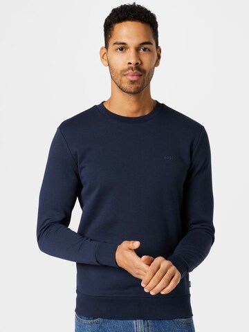 BOSS Sweatshirt 'Stadler' in Blauw: voorkant