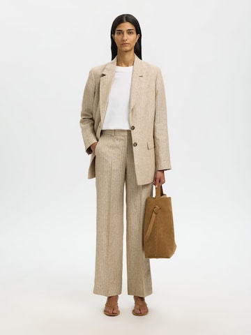 SELECTED Wide Leg Hose in Beige