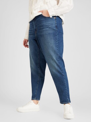 Levi's® Plus Tapered Farmer 'PL High Waisted Mom Jean' - fekete: elől