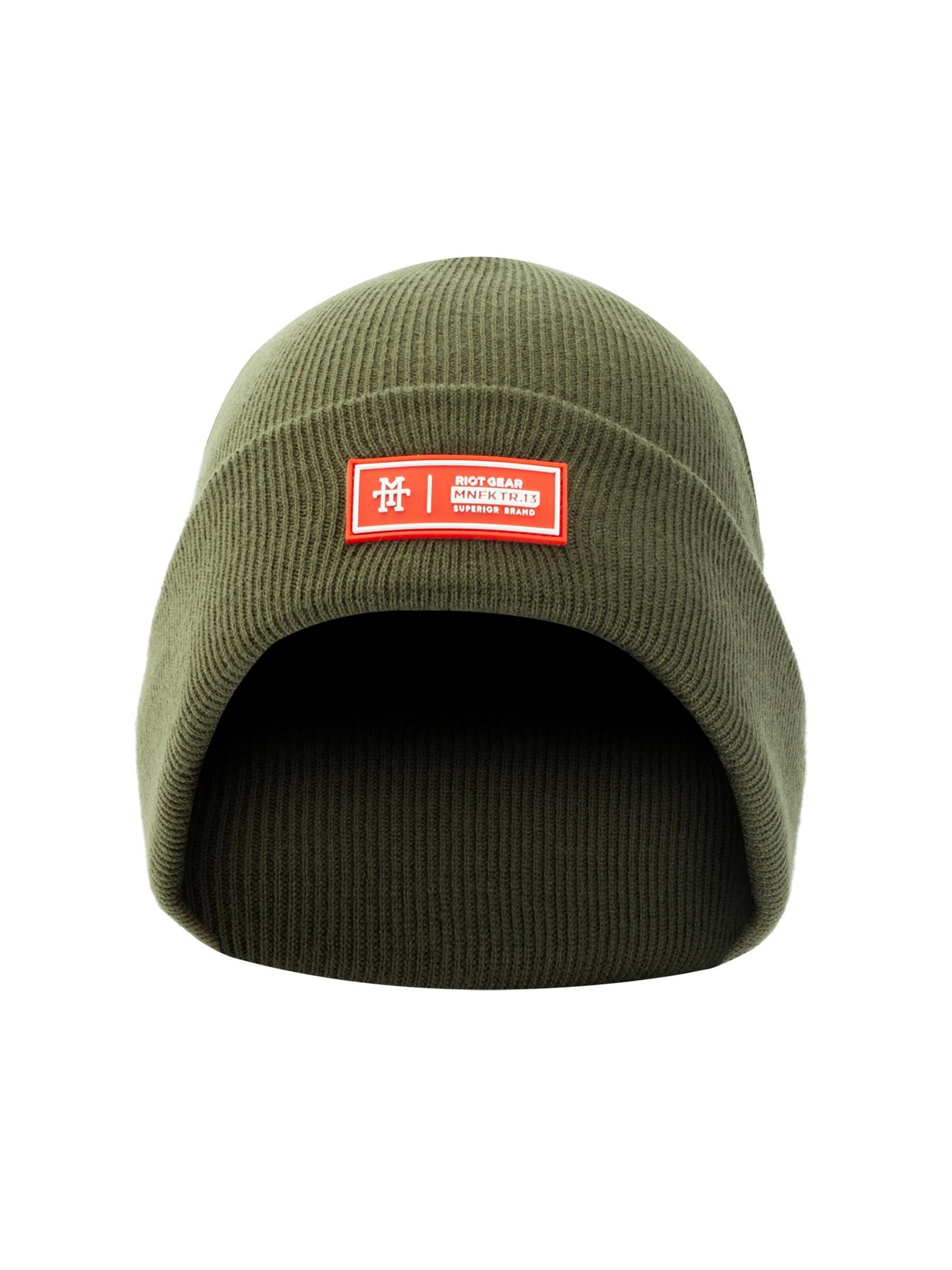 Manufaktur13 Mütze 'Rough'‌‌‌‌‌‌ in Grün: Vorderseite