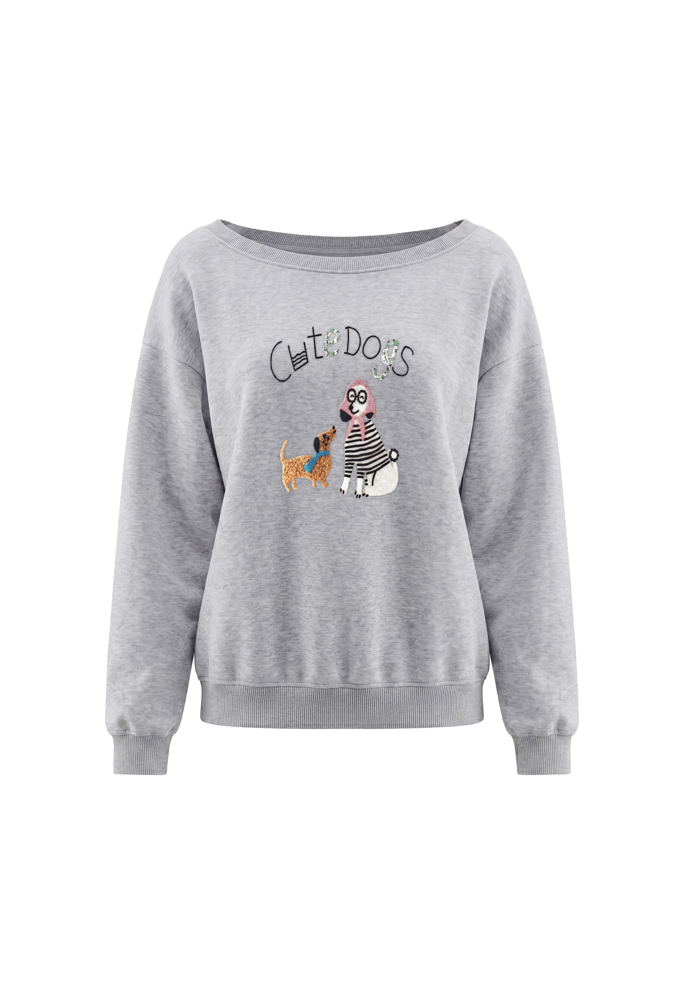 Sweat-shirt MYMO en gris : devant