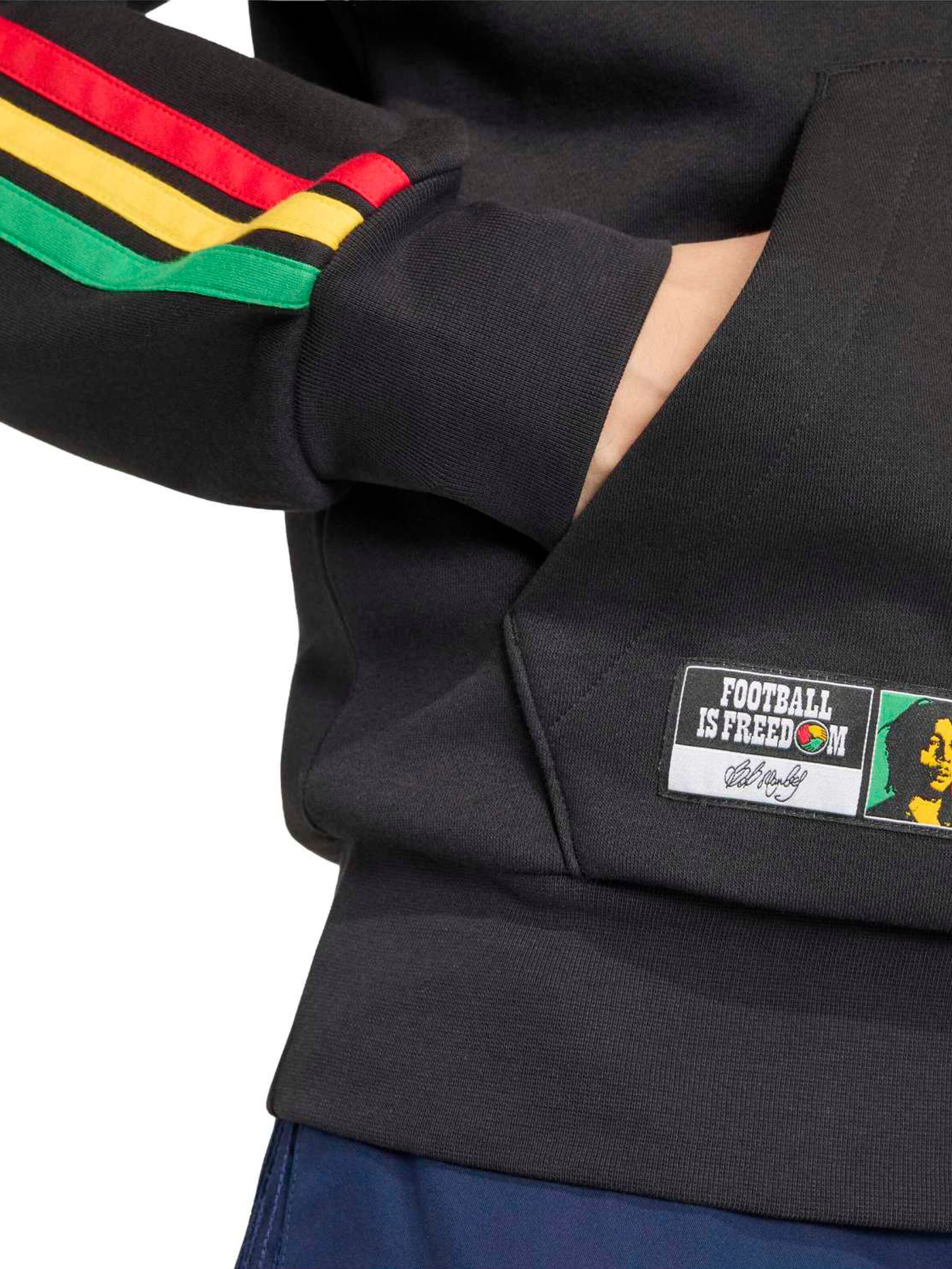 ADIDAS PERFORMANCE - Casaco de treino em moletão 'JFF DNA' em preto