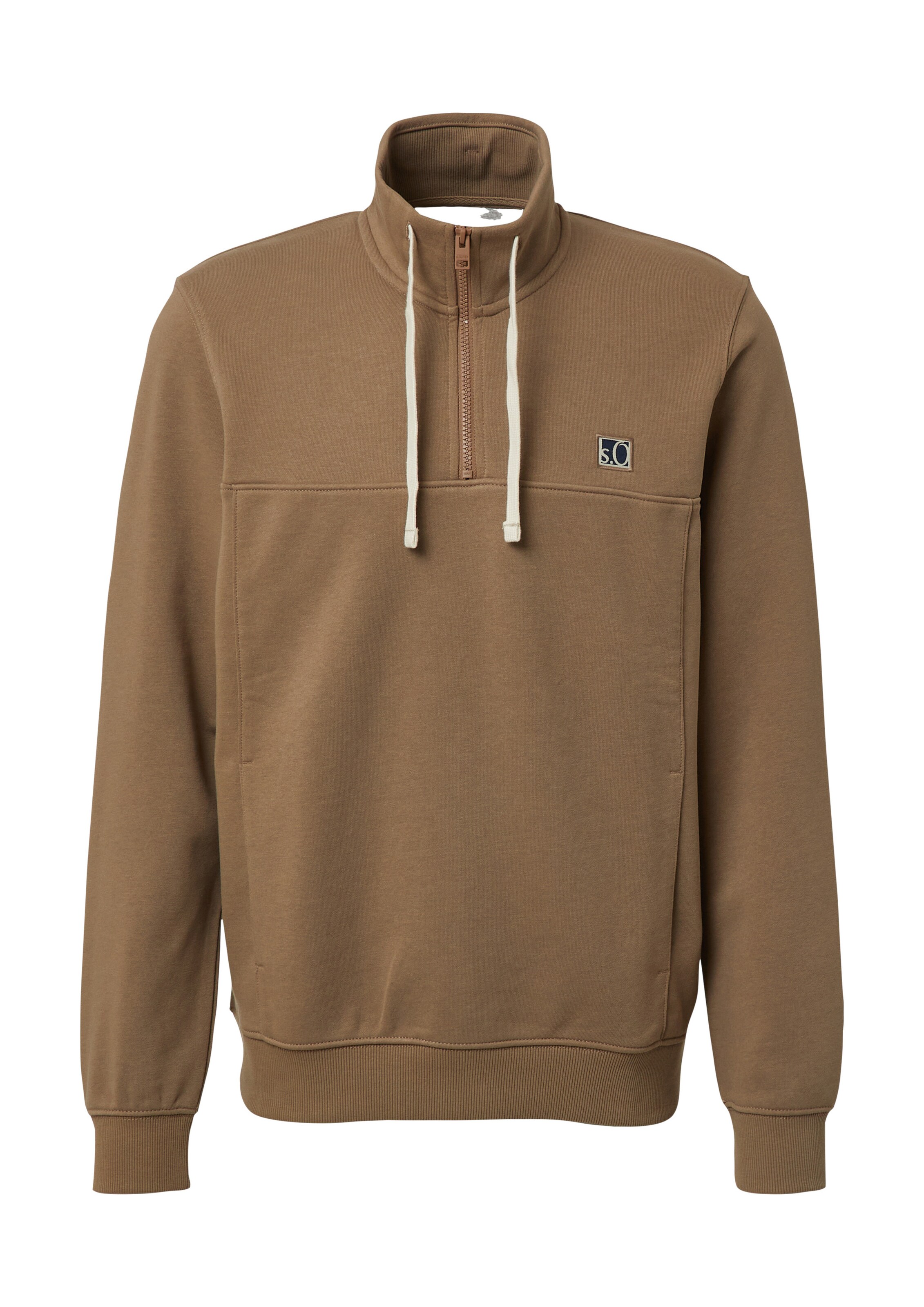 s.Oliver Sweatshirt in Bruin: voorkant