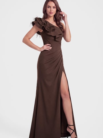 Ombre - Vestido de noche en marrón