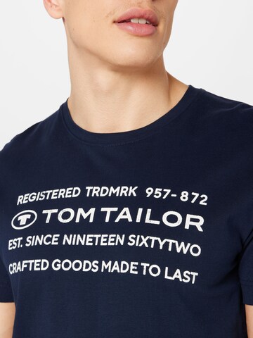 mėlyna TOM TAILOR Marškinėliai