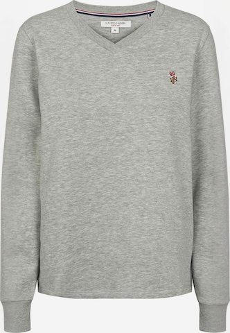 U.S. POLO ASSN. Sweter ' UWMacy ' w kolorze szary: przód