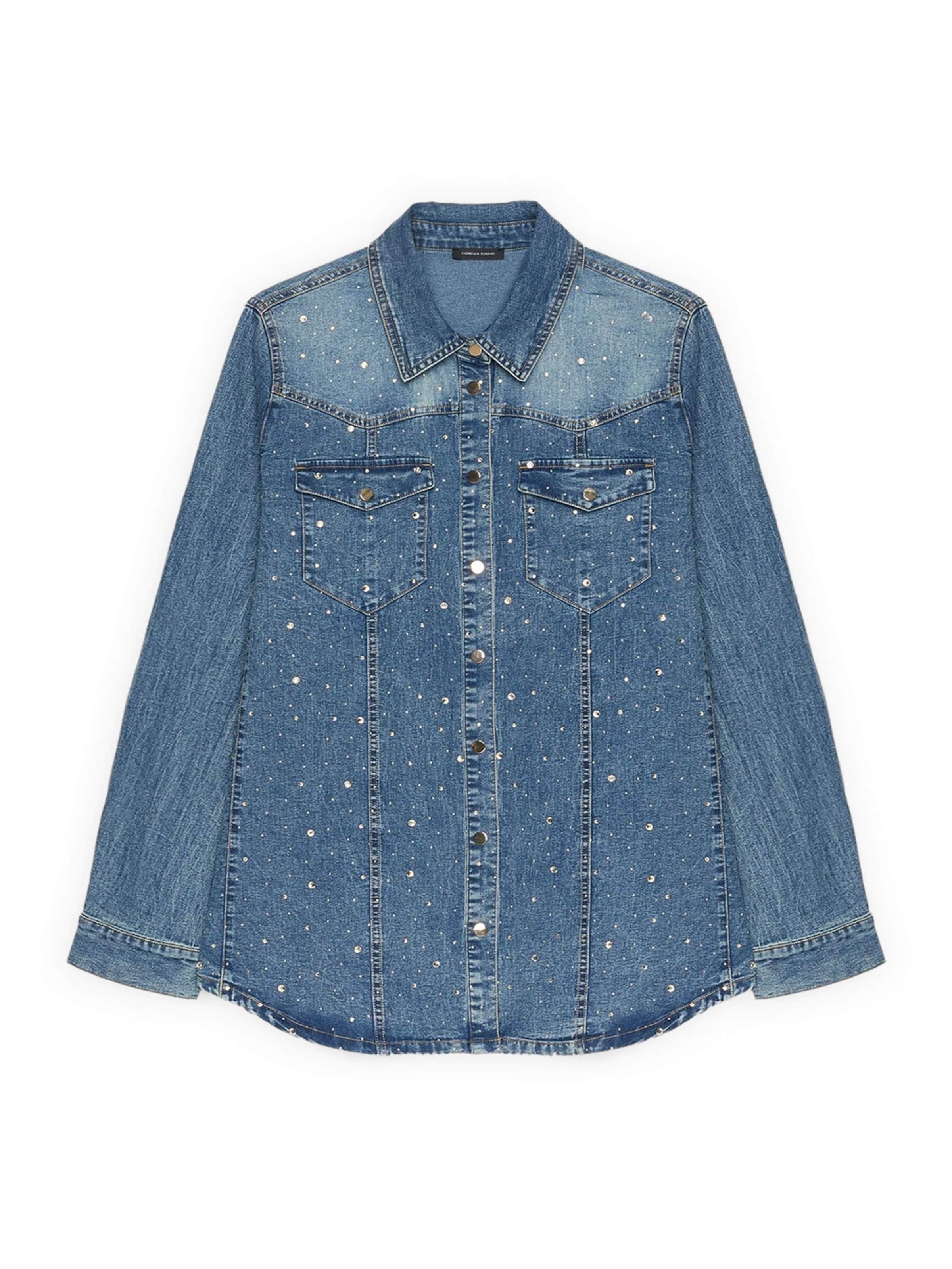 Fiorella Rubino - Camiseta en azul: frente