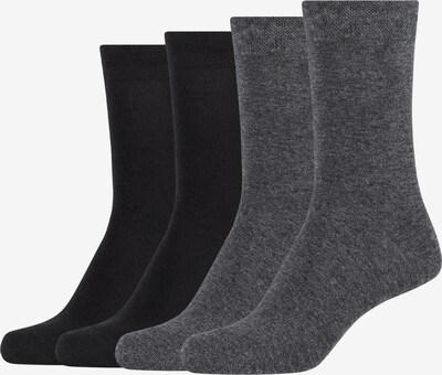 camano Socken in graumeliert / schwarz, Produktansicht