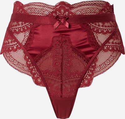 Hunkemöller String 'Rebecca' en rouge rubis, Vue avec produit
