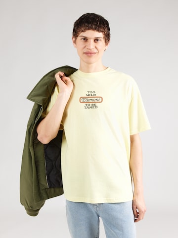 ELEMENT Póló 'TOO WILD' - sárga