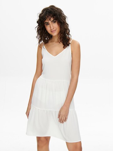 JDY فستان صيفي 'Piper' بلون أبيض: الأمام
