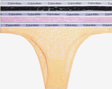 Slip de la Calvin Klein Underwear pe portocaliu: față
