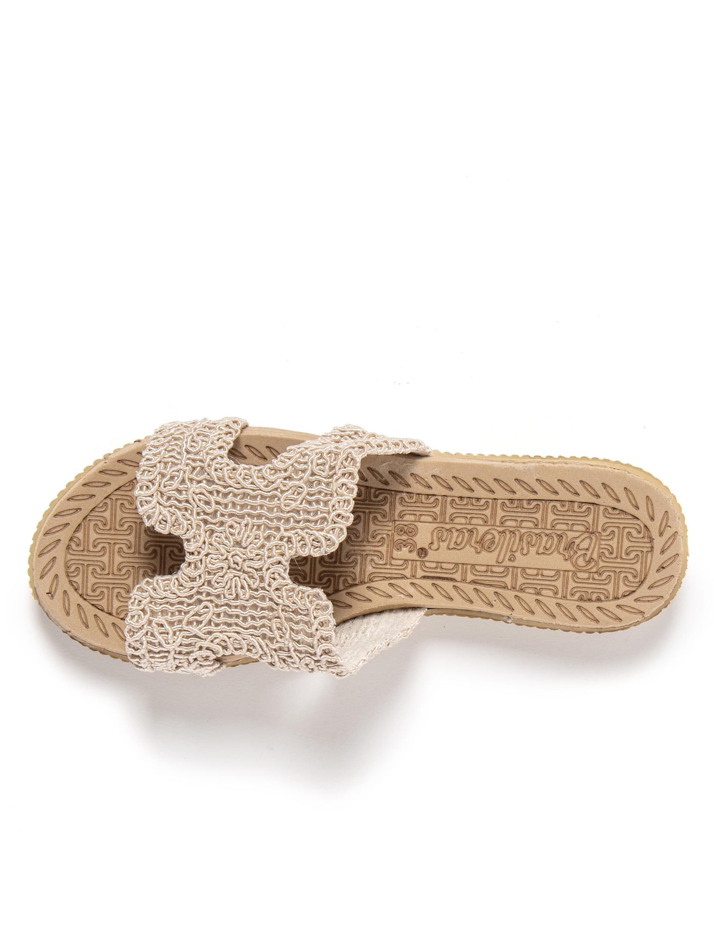 Brasileras Slippers 'Braida' in Beige