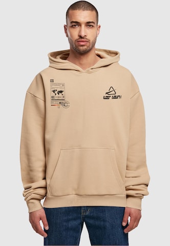 Sweat-shirt 'Conceptual' Lost Youth en beige : devant