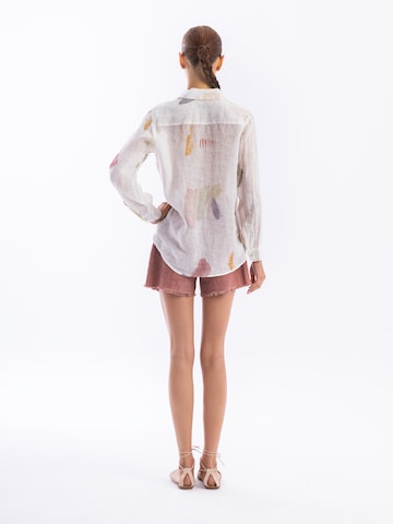 Haris Cotton Blouse in Wit