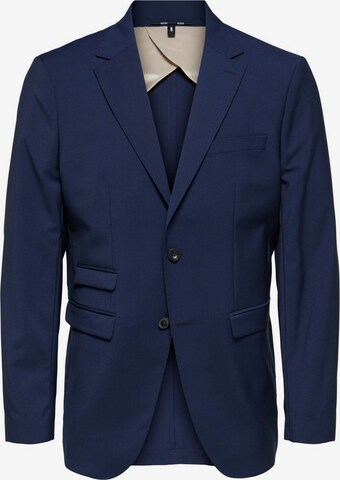 Coupe regular Veste de costume SELECTED HOMME en bleu : devant