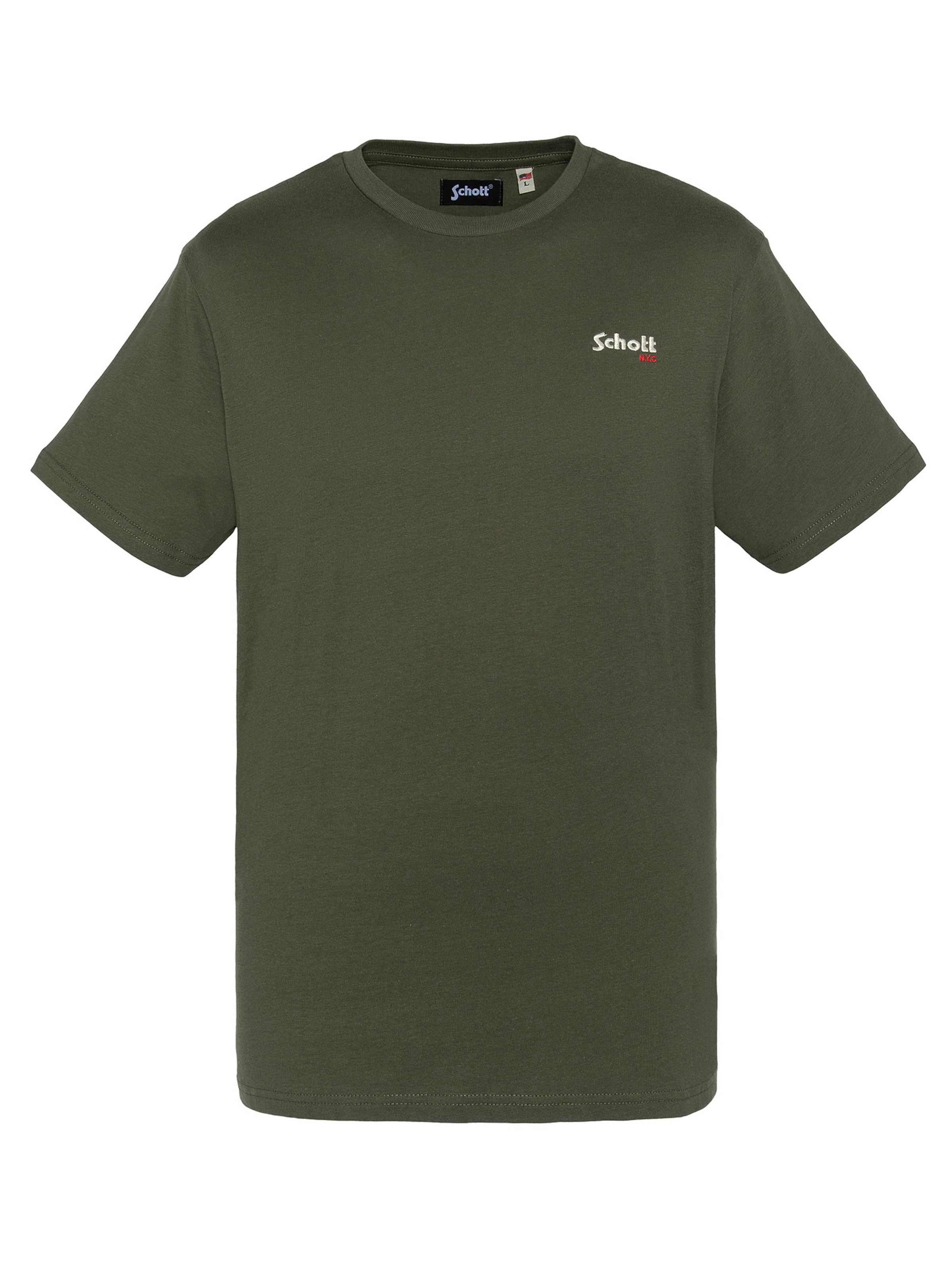 Schott NYC Shirt in Green: front