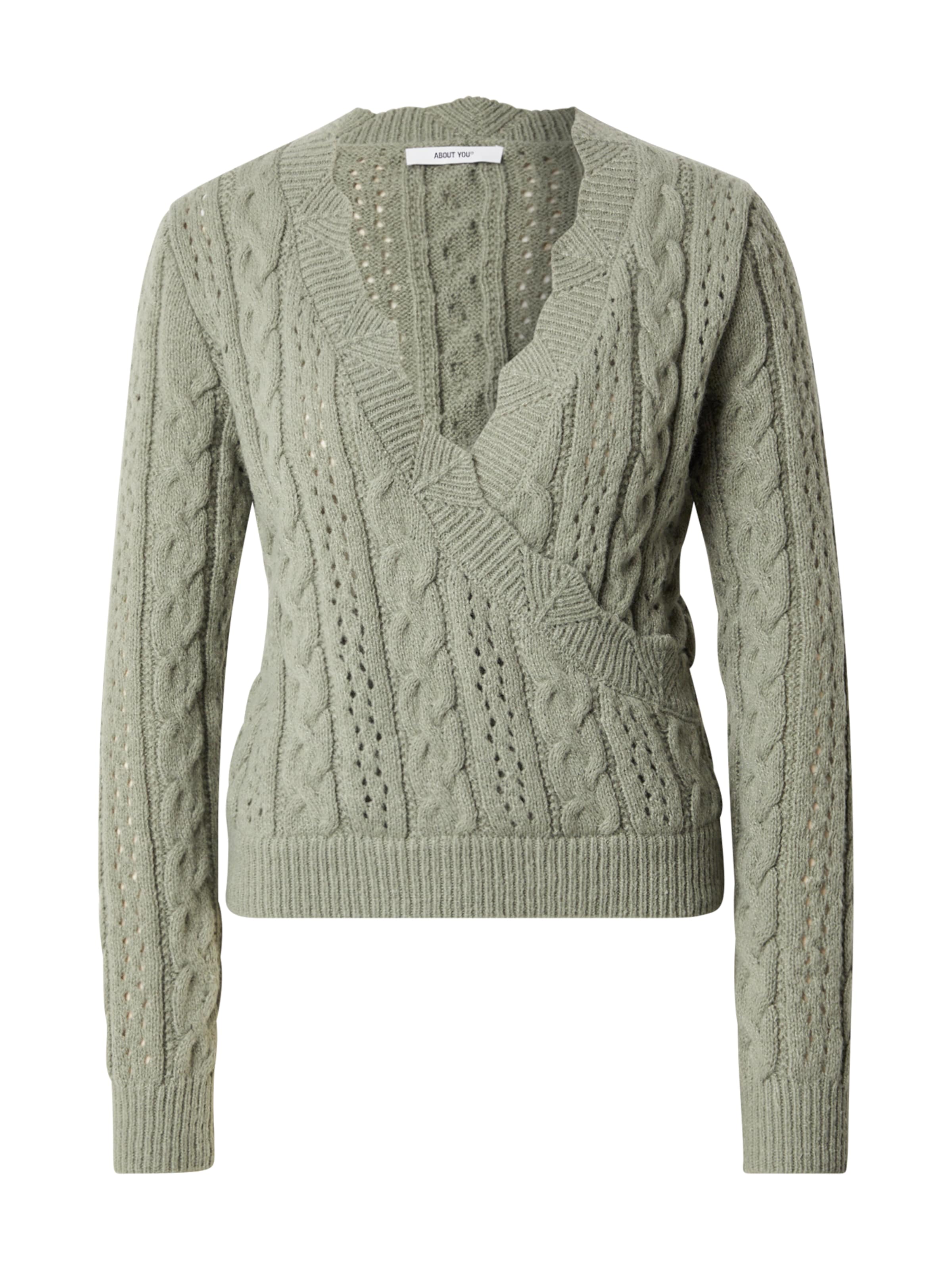 ABOUT YOU Sweater 'Melody' in Green: front