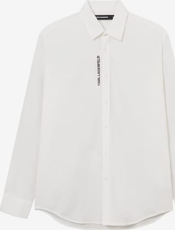 Chemise Karl Lagerfeld en blanc : devant