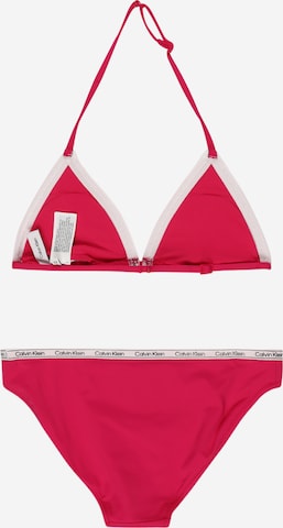 Calvin Klein Swimwear Trójkąt Bikini w kolorze różowy