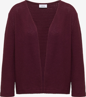 Cardigan CECIL en violet : devant