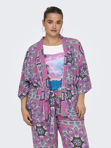 ONLY Carmakoma Kimono i lilla: forside