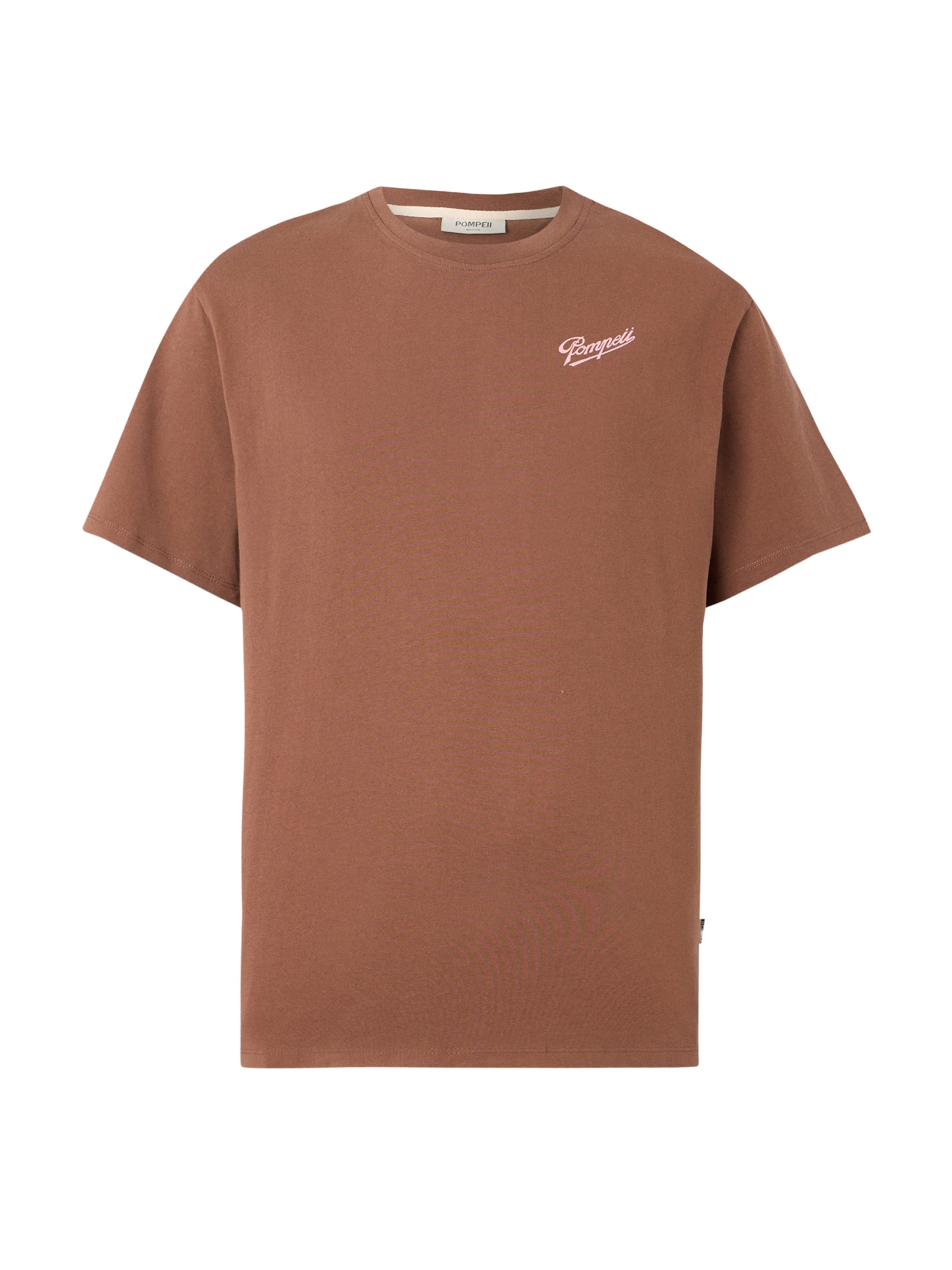 POMPEII Μπλουζάκι 'IMPOSTOR SYNDROME' σε καφέ: μπροστά