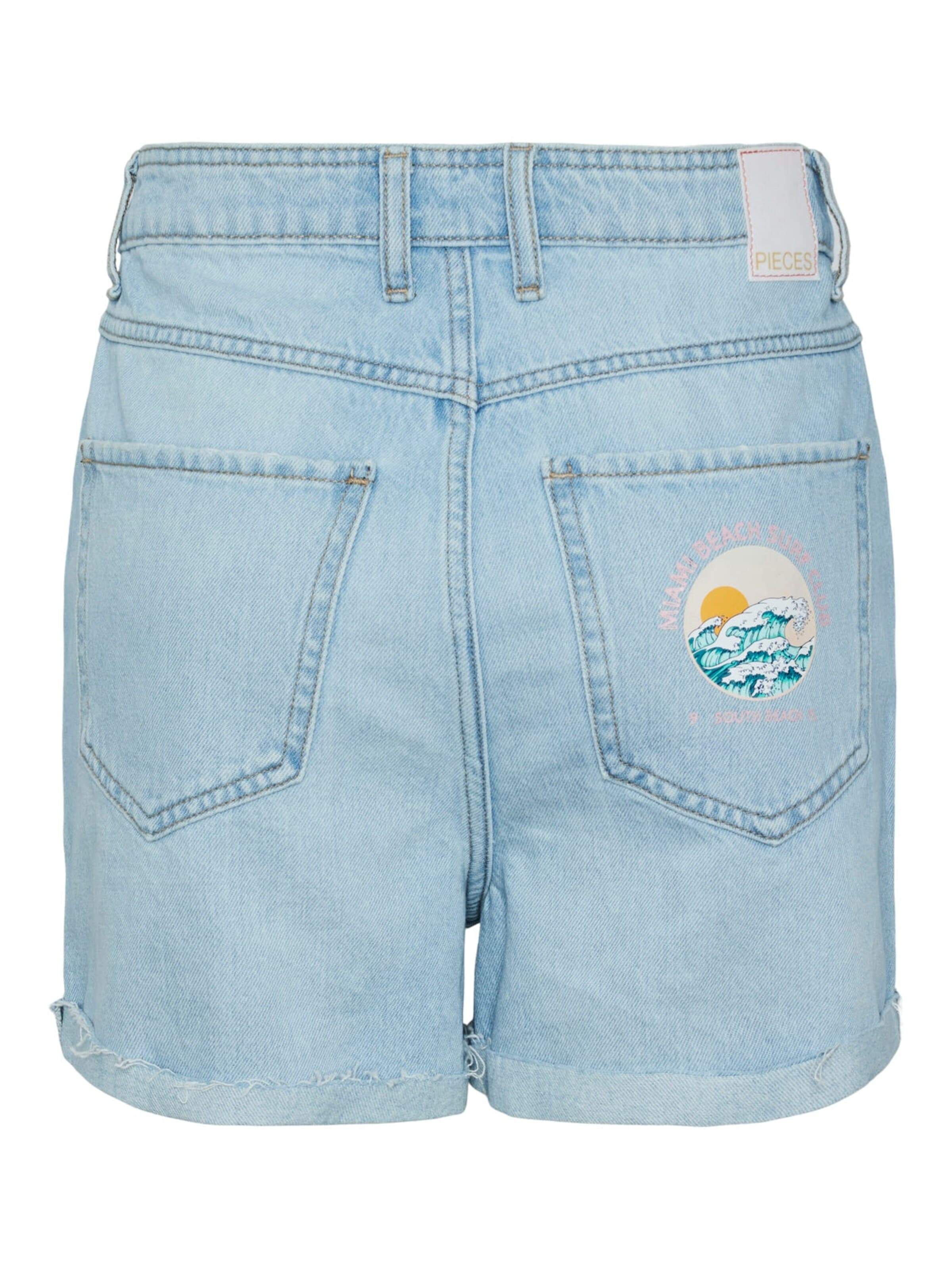 PIECES Regular Jeans '17147835'‌‌‌‌ in Blau