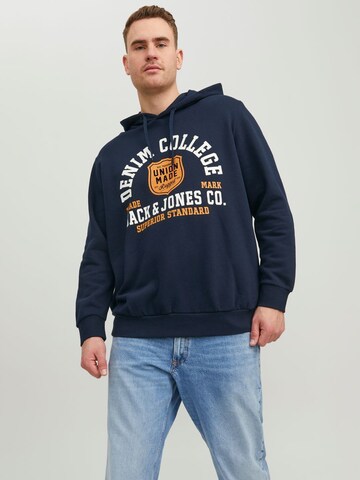 Sweat-shirt Jack & Jones Plus en bleu : devant