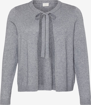 ONLY Carmakoma Neuletakki 'CARJESSIE' värissä harmaa: etupuoli