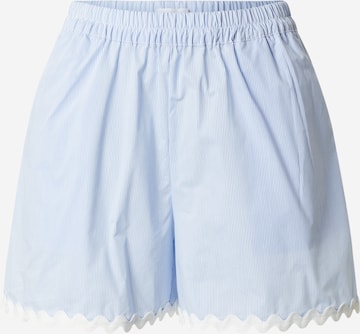 mėlyna OBJECT Laisvas Kelnės 'Fie': priekis