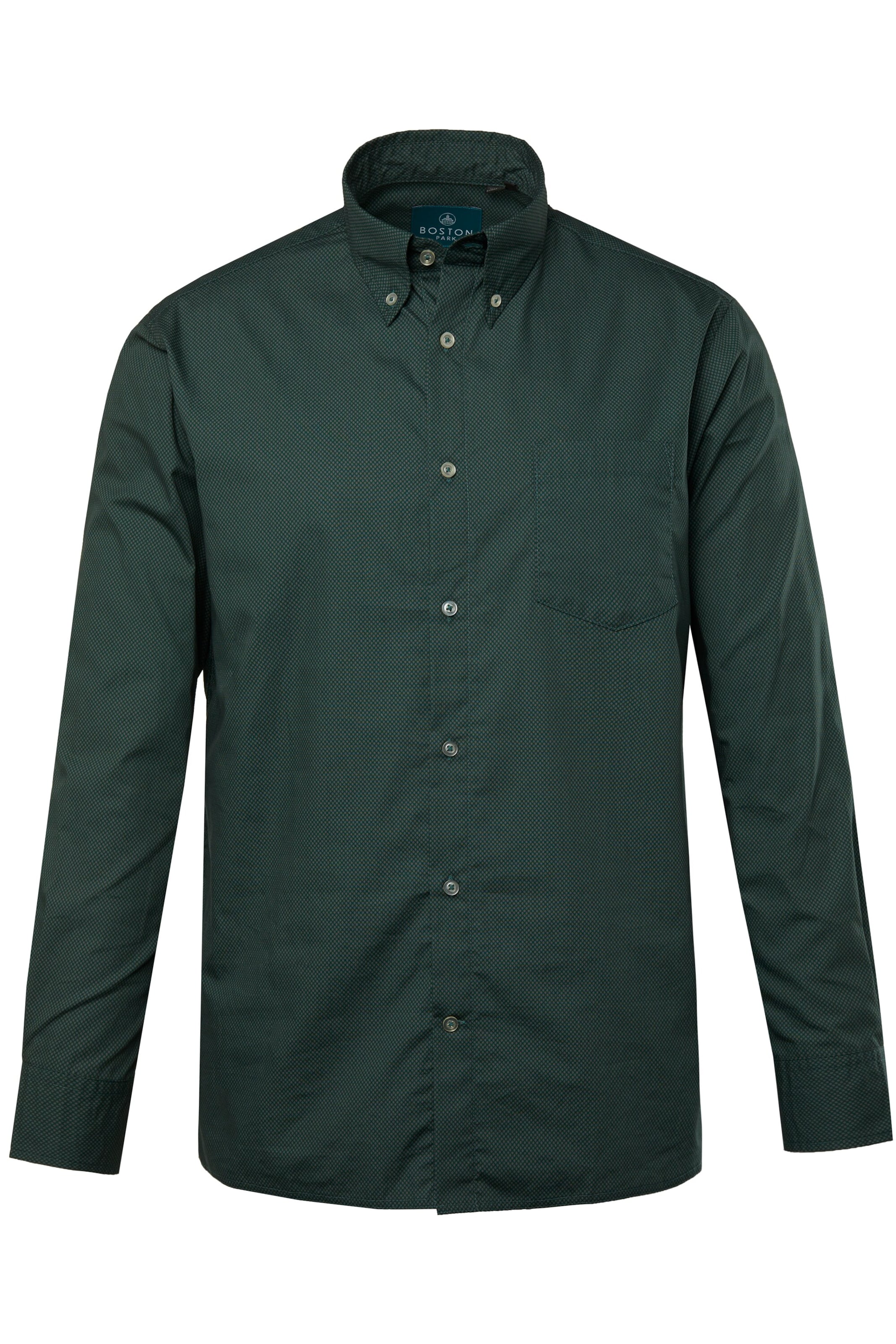 Boston Park Regular fit Button Up Shirt in Green: front