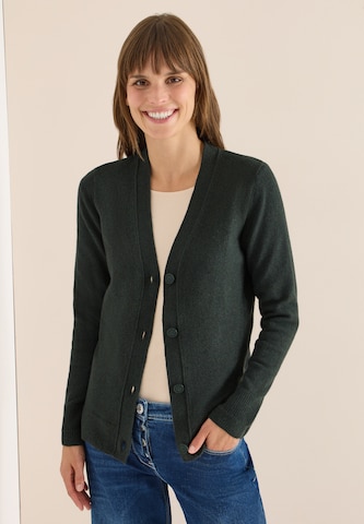 CECIL Knit Cardigan in Green: front