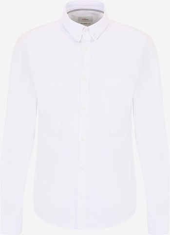 Coupe slim Chemise s.Oliver en blanc : devant