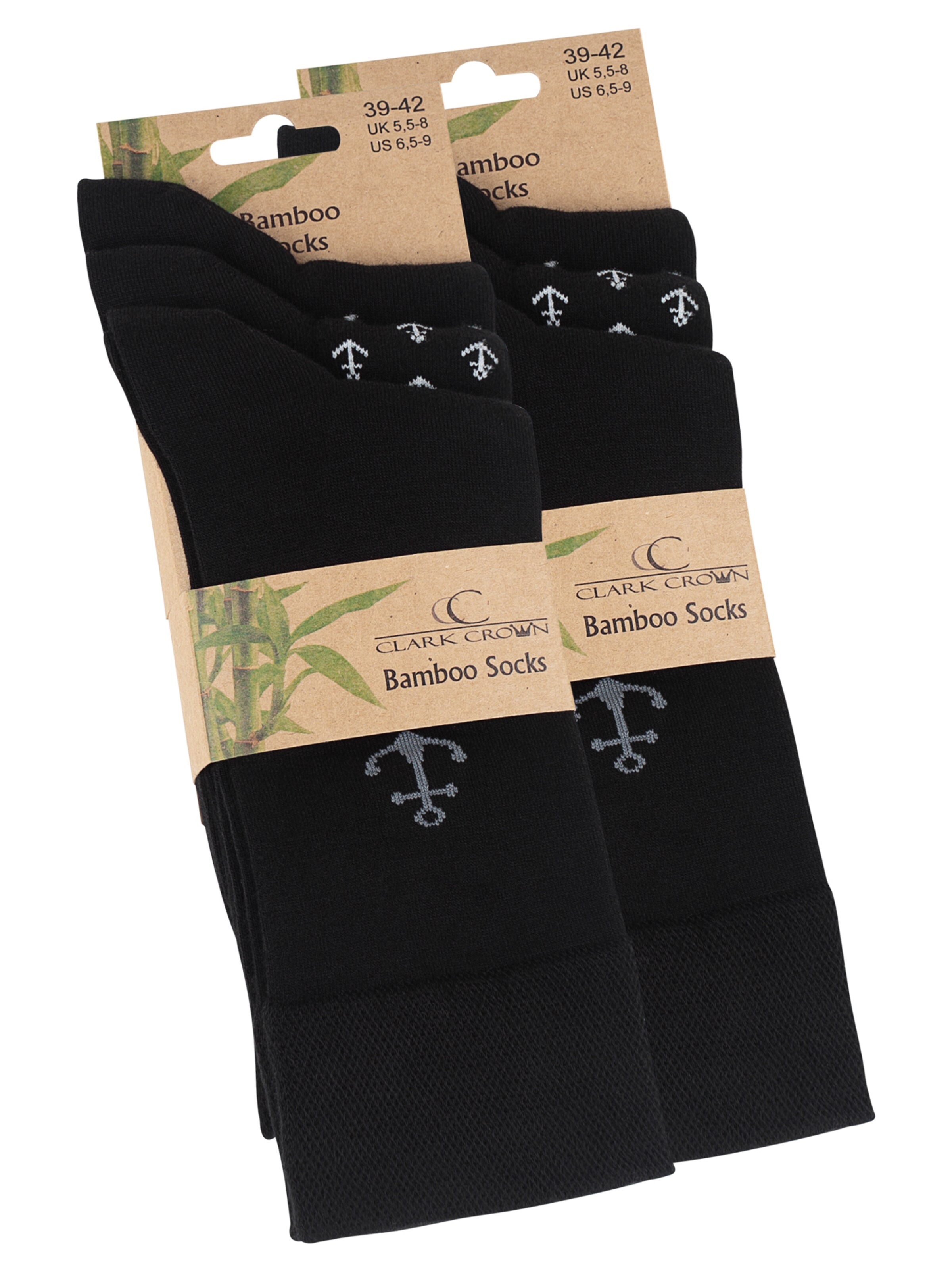 Calzino 'Bambus' di Clark Crown in nero