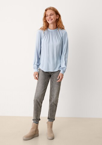 QS Bluse in Blau