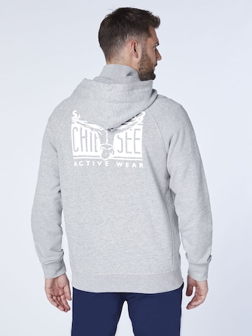 CHIEMSEE Regular fit Zip-Up Hoodie in Grey