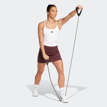 Top sportivo 'OPTIME' di ADIDAS PERFORMANCE in bianco