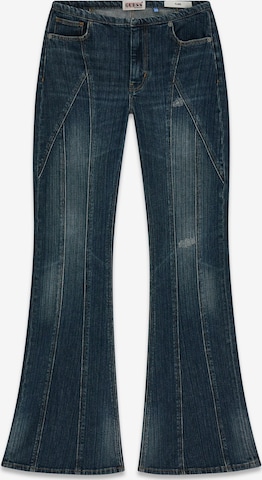 évasé Jean GUESS Originals en bleu : devant