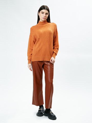 Influencer Pullover in Orange