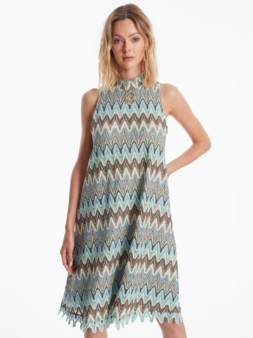 Ana Alcazar Gebreide jurk 'Zefina' in Blauw