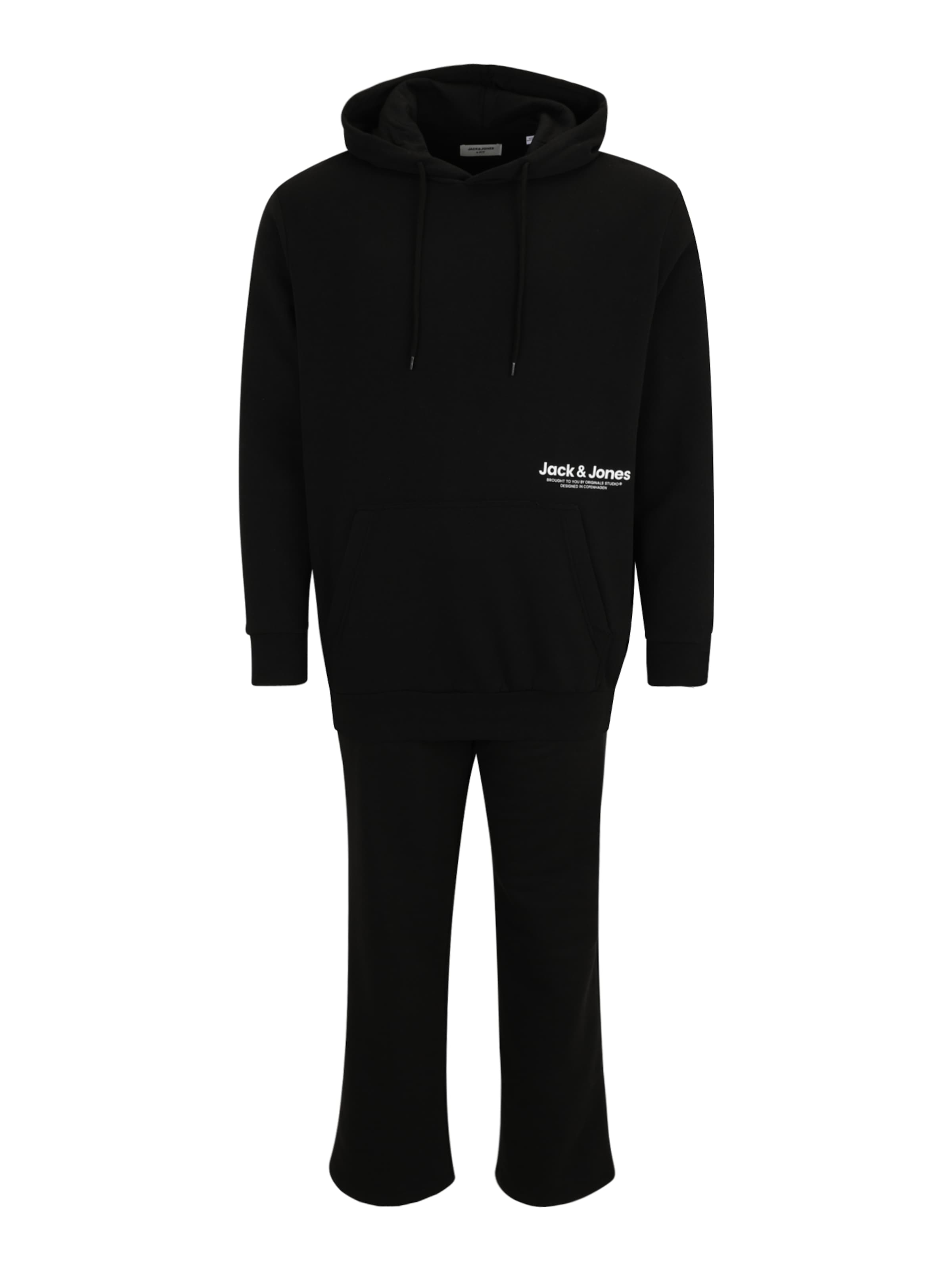 Survêtement 'JJVESTERBRO' Jack & Jones Plus en noir : devant