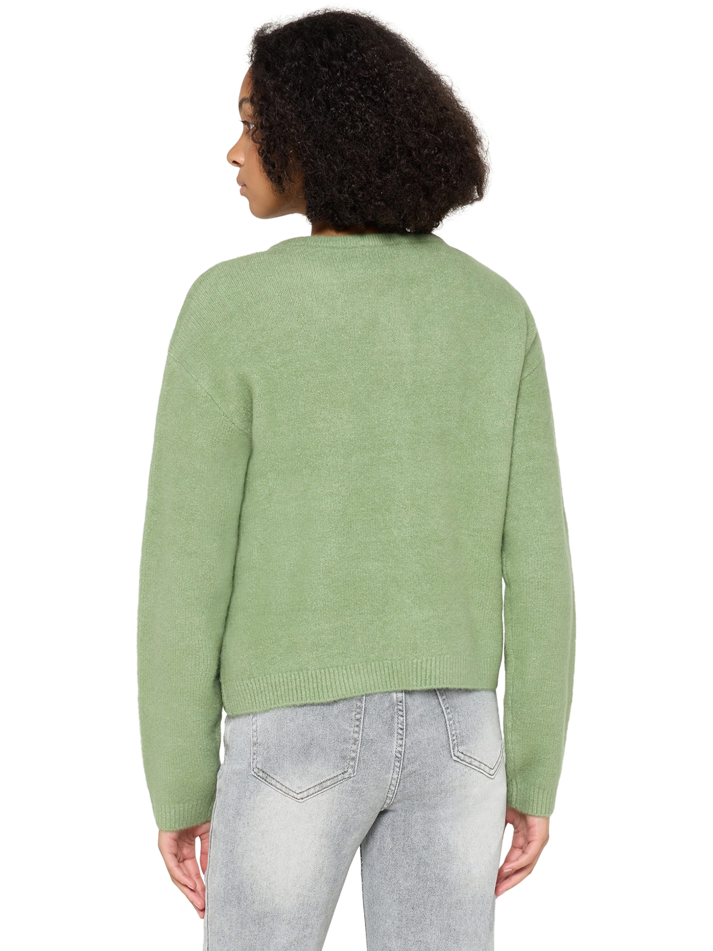 Cardigan Cartoon en vert