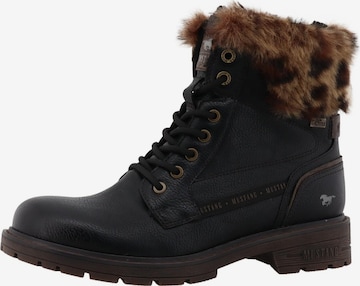 MUSTANG - Botim com fivela 'Bienke' em preto: frente