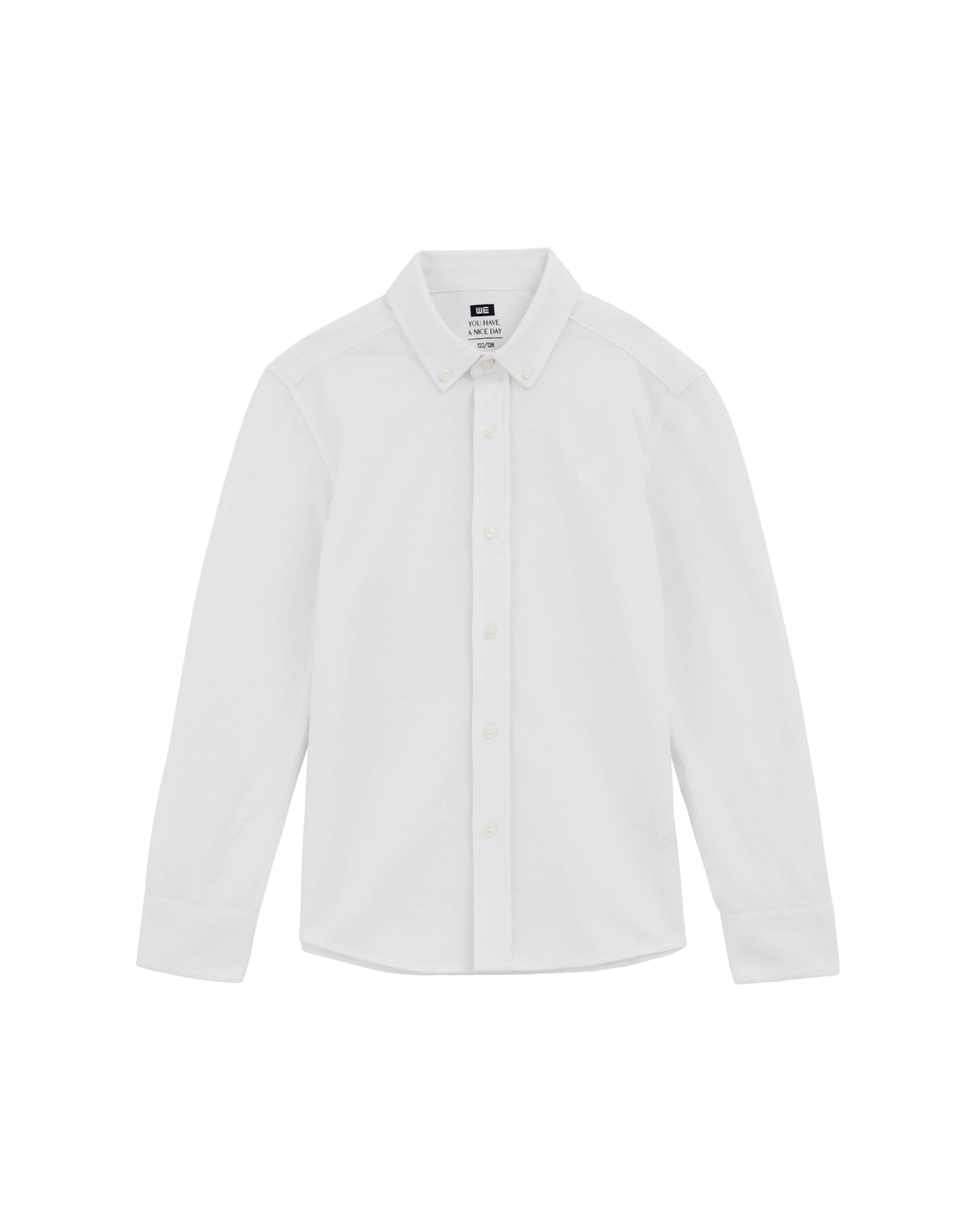 WE Fashion Regular Fit Paita värissä valkoinen: etupuoli