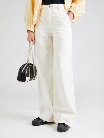 Wide Leg Jean 'STELLA' Lee en blanc : devant