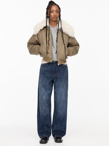 Pull&Bear Kurtka przejściowa w kolorze brązowy