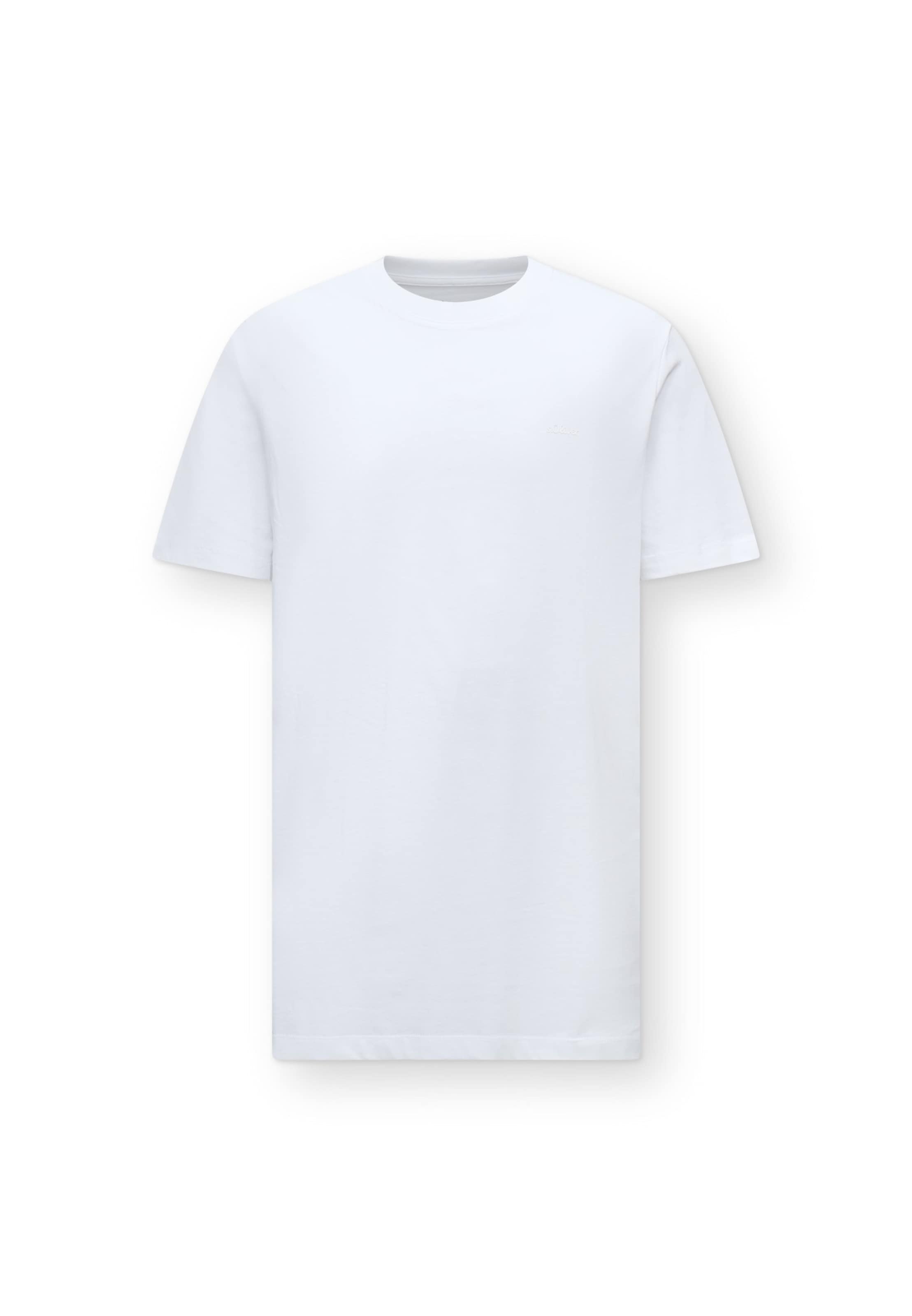 s.Oliver Men Big Sizes Shirt in White: front