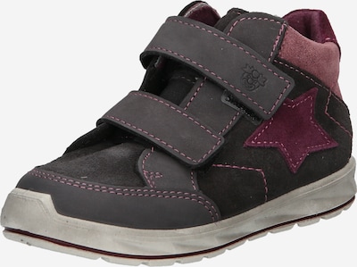 PEPINO by RICOSTA Sneakers 'Kimi' in Anthracite / Dark grey / Berry / Dusky pink, Item view